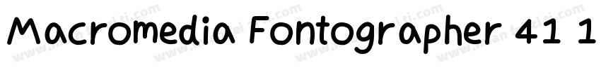 Macromedia Fontographer 41 11598字体转换